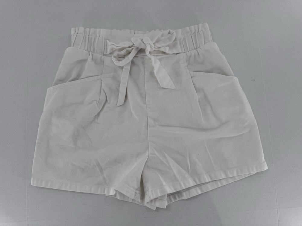 C'EST TOI Shorts Sz L Paperbag Cotton High Waist Guazy Beach Boho Minimalist